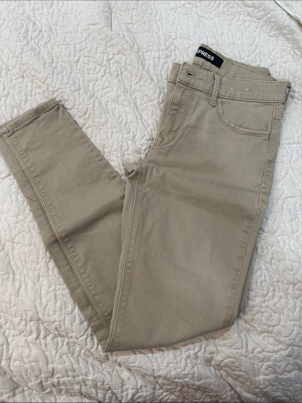 Express khaki Skinny Jeans